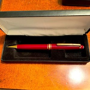Montblanc Meisterstuck Classique Ballpoint Pen Bordeaux Burgundy w/ Gold 164R